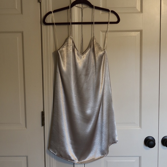 essue Dresses & Skirts - Essue Shimmery Silver Dress